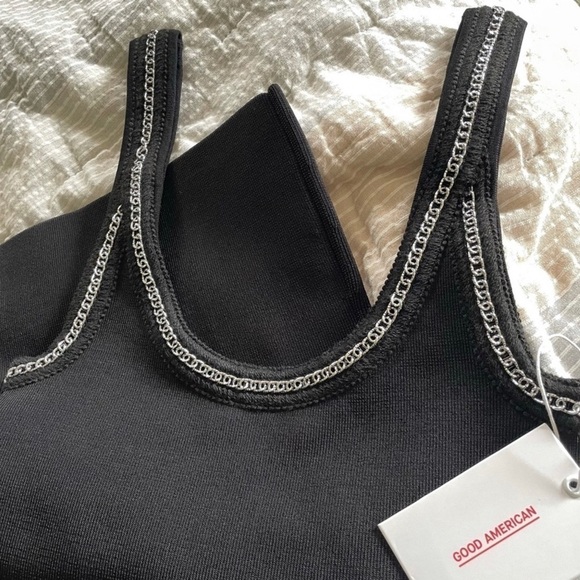 𝅺NWT Good American Chain knit tank dress - Picture 6 of 8